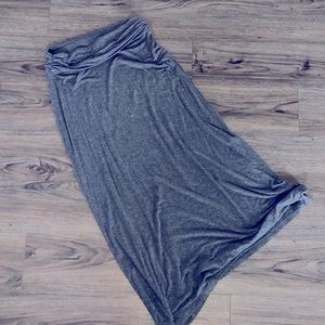J. Crew Heather Gray Maxi Skirt